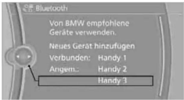 BMW Z4 sDrive 23i (2009) - Bestimmtes Handy verbinden - 1
