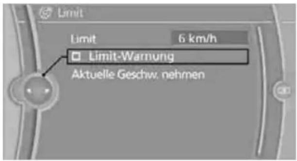 BMW Z4 sDrive 23i (2009) - Limit aktivieren/deaktivieren - 1