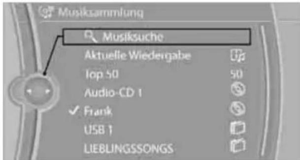 BMW Z4 sDrive 23i (2009) - Musiksuche - 1