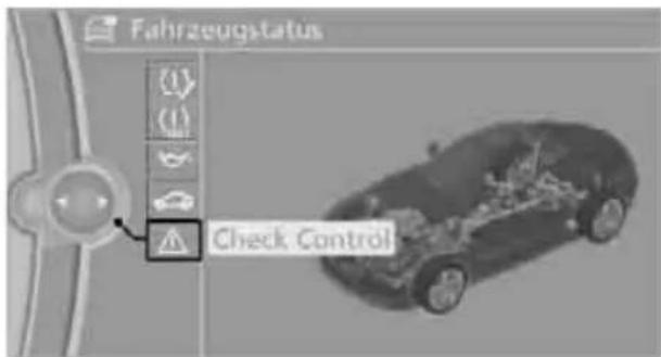 BMW Z4 sDrive 23i (2009) - Gespeicherte Check-Control anzeigen iDrive, Prinzip siehe Seite 14. - 1
