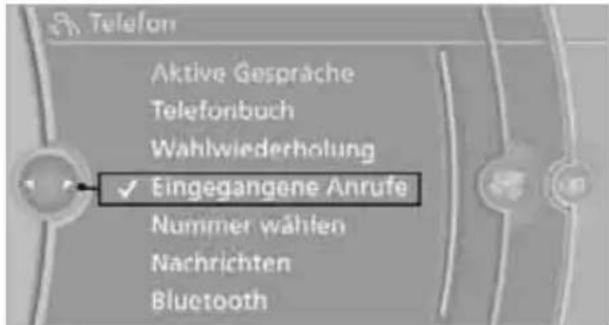 BMW Z4 sDrive 23i (2009) - Eingegangene Anrufe - 1