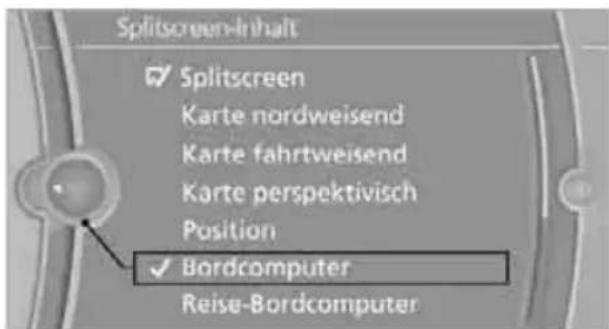 BMW Z4 sDrive 23i (2009) - Anzeige für Splitscreen-Inhalt auswählen - 1
