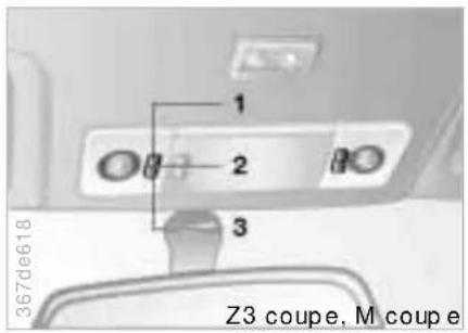 BMW M Coupe (1999) - Interior lamps Reading lamps - 2