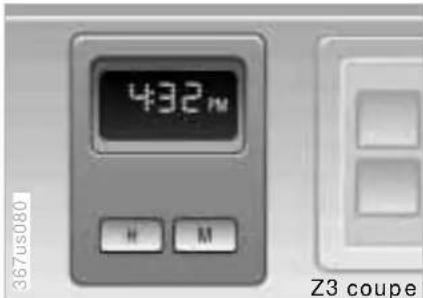 BMW M Coupe (1999) - Digital clock, Z3 coupe Analog clock, Z3 roadster - 1