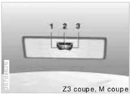BMW M Coupe (1999) - Interior lamps Reading lamps - 1