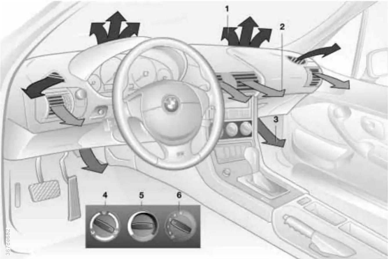 BMW M Coupe (1999) - Heating and ventilation - 1