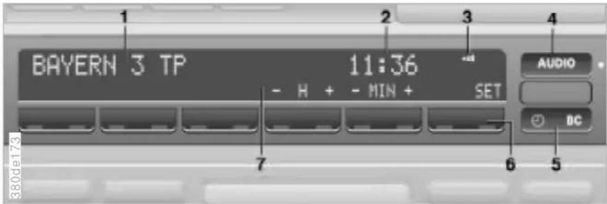 BMW 750iL (1999) - Digitaluhr, Funkuhr\* - 1