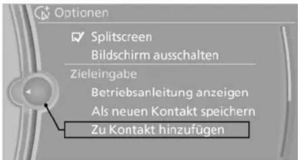 BMW 740Li (2008) - Ziel in Adressbuch speichern - 1