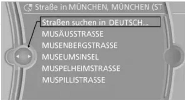 BMW 740Li (2008) - Straße ohne Zielort eingeben - 1