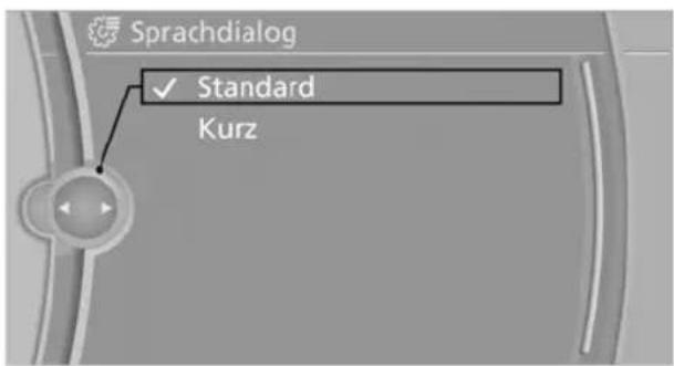 BMW 740Li (2008) - Sprachdialog einstellen - 1