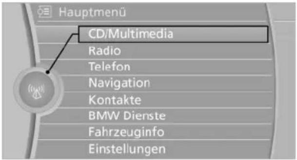 BMW 740Li (2008) - Wiedergabe starten - 1