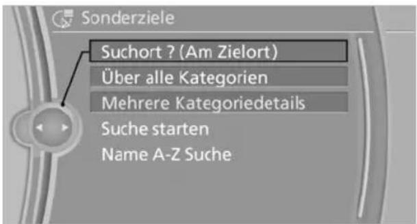 BMW 740Li (2008) - Lage der Sonderziele - 1