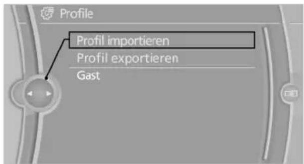 BMW 740Li (2008) - Profile importieren - 1