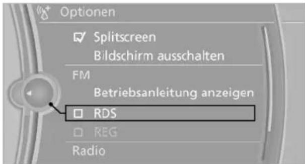 BMW 740Li (2008) - Menü Optionen aufrufen - 2