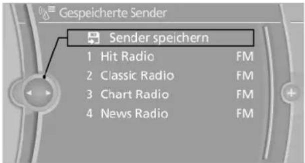 BMW 740Li (2008) - Sender speichern - 1