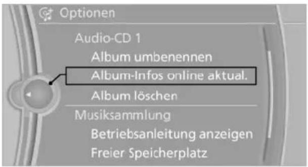 BMW 740Li (2008) - Album umbenennen - 2