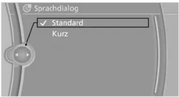 BMW 740Li (2008) - Sprachdialog einstellen - 1