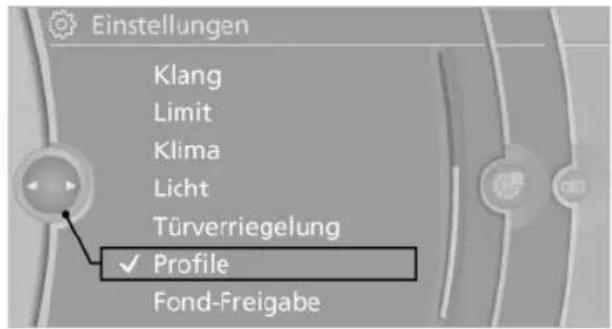 BMW 740Li (2008) - Profile aufrufen - 1