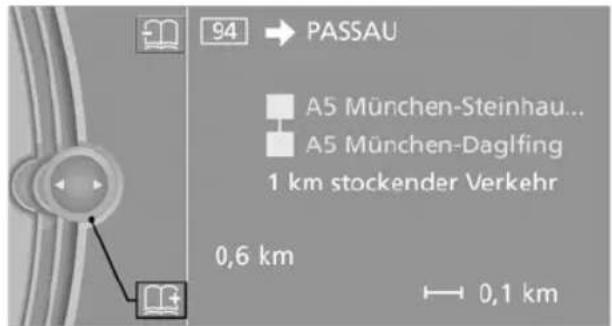 BMW 740Li (2008) - Verkehrsinfos aufrufen - 2