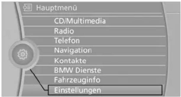 BMW 740Li (2008) - Menü Optionen - 1