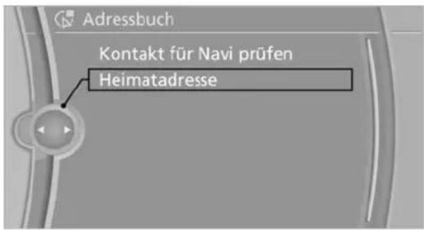 BMW 740Li (2008) - Heimatadresse als Ziel übernehmen - 1