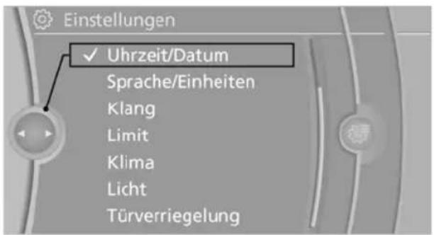 BMW 740Li (2008) - Menü Optionen - 2