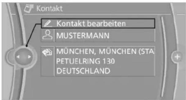 BMW 740Li (2008) - Kontakt bearbeiten - 1