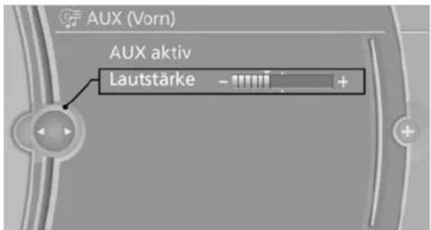 BMW 740Li (2008) - Lautstärke einstellen - 1