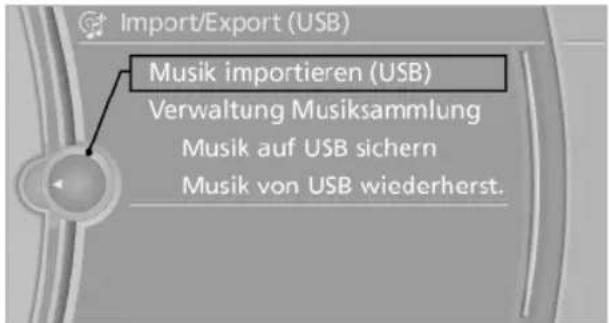 BMW 740Li (2008) - Von USB-Medium speichern - 1
