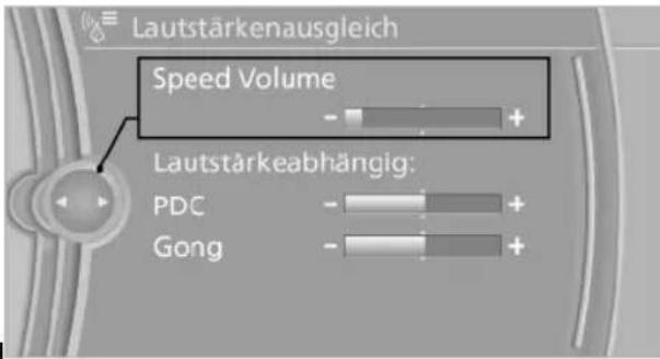 BMW 740Li (2008) - Lautstärken einstellen - 1