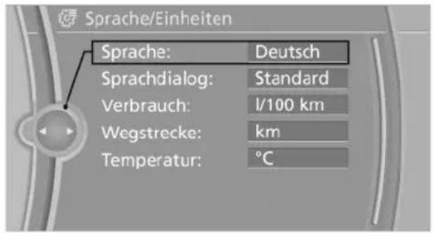 BMW 740Li (2008) - Sprache einstellen - 2