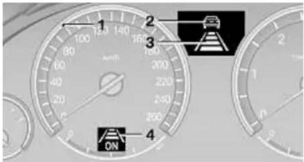 BMW 740Li (2008) - Anzeigen in der Instrumentenkombination - 1