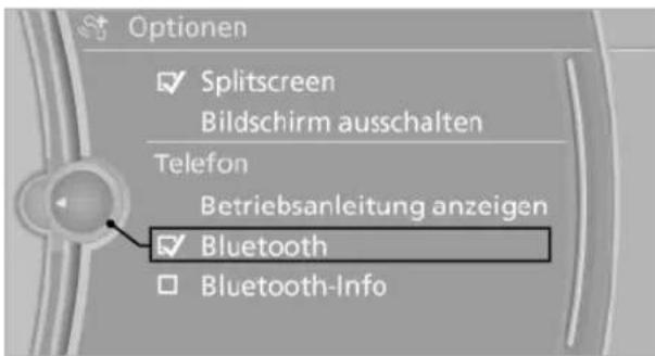 BMW 740Li (2008) - Bluetooth-Verbindung aktivieren/deaktivieren - 1