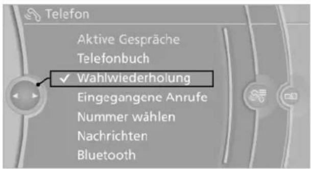 BMW 740Li (2008) - Nummer wählen über iDrive - 1