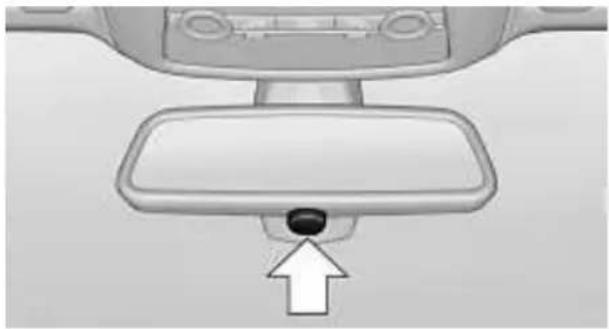 BMW 740Li (2008) - Kontrollleuchte am Innenspiegel - 1