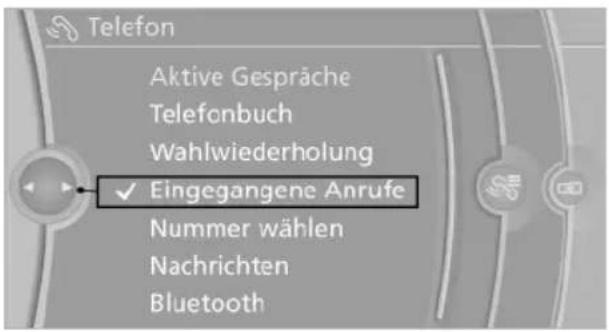 BMW 740Li (2008) - Anrufe anzeigen - 1