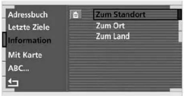 BMW 745Li (2002) - Ziel über Informationen auswählen - 1