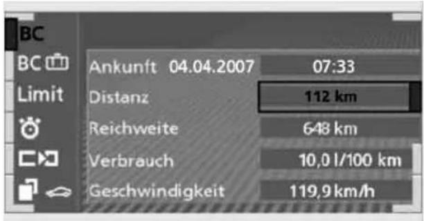 BMW 745Li (2002) - Distanz manuell eingeben - 1