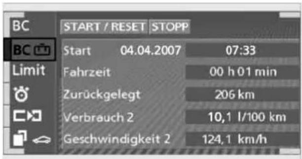BMW 735i (2002) - Anzeigen im Control Display - 2