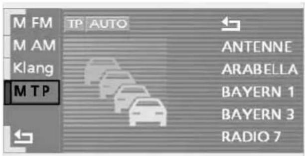 BMW 735i (2002) - Verkehrsfunksender auswählen\* - 1