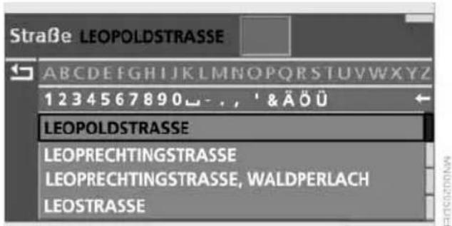 BMW 735i (2002) - Straße, Hausnummer und Kreuzung eingeben - 1