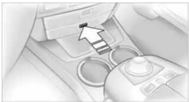 BMW 735i (2002) - Ablagefach auf der Mittelkonsole zwischen den Vordersitzen - 1