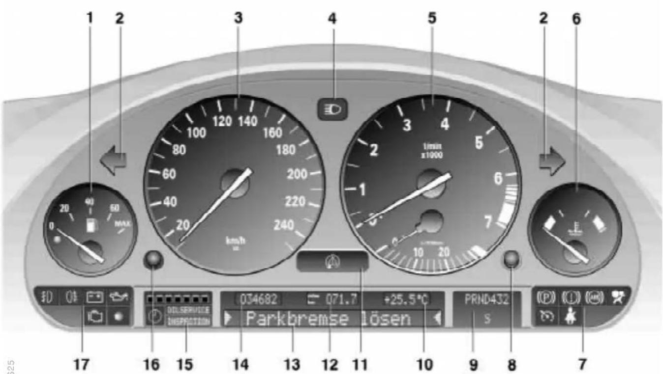 BMW 735iL (1999) - Instrumentenkombination - 1