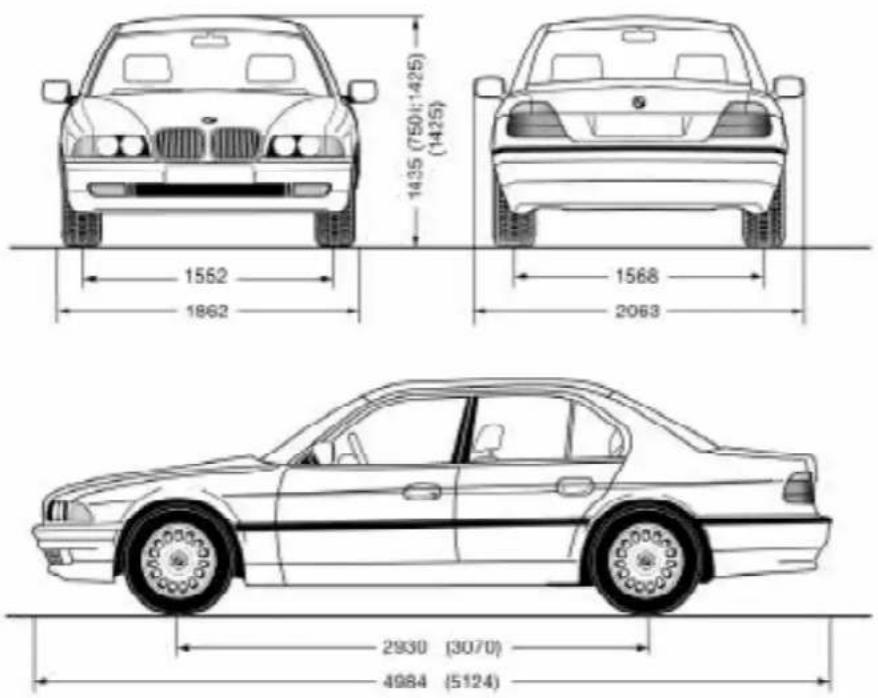 BMW 728i (1999) - Kraftstoffverbrauch, Kohlendioxid/CO _2 -Emission - 1
