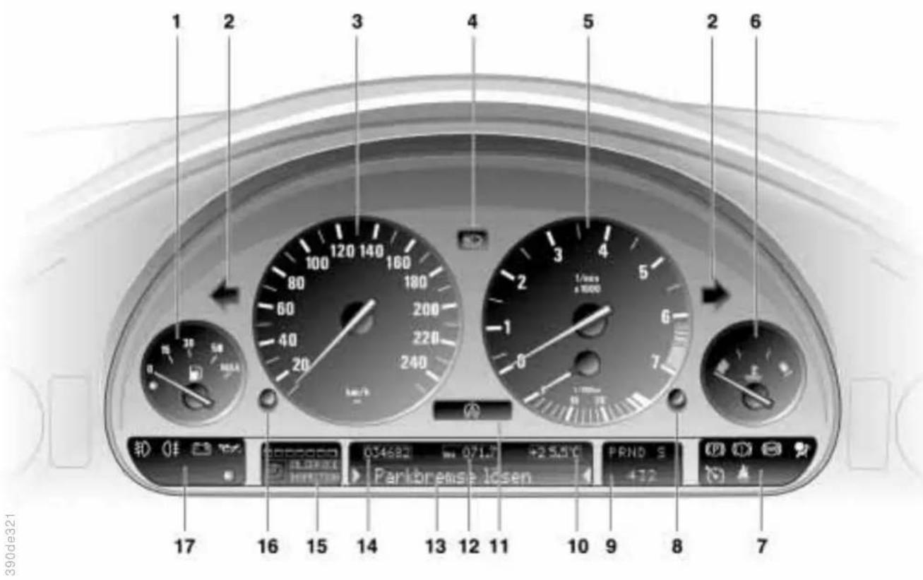 BMW 540i (1997) - Instrumentenkombination\* - 1