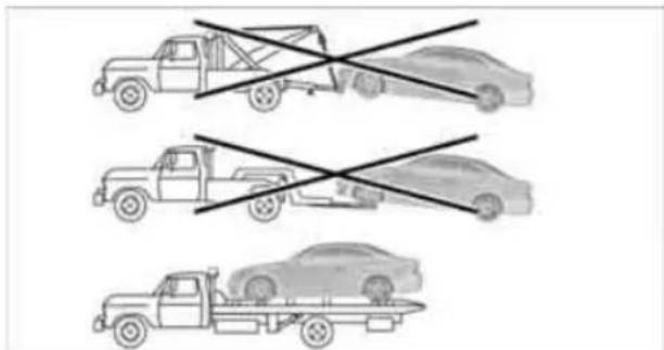 BMW 328i xDrive (2010) - With a tow truck: vehicle without xDrive - 2