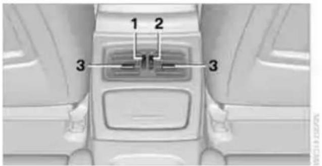 BMW 328i xDrive (2010) - Ventilation in the rear - 1