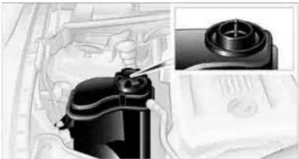 BMW 328i xDrive (2010) - Checking coolant level - 1