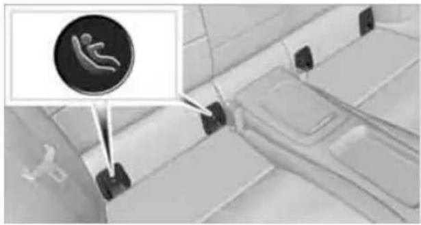 BMW 328i xDrive (2010) - Mounts for the lower LATCH anchors - 1