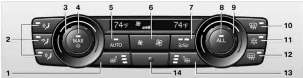 BMW 328i xDrive (2010) - Automatic climate control\* - 1